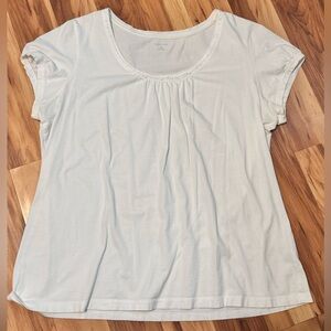 Lands' End | Women's White Short Sleeve Scoop Tee